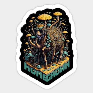 CAMEL MUSHROOMS TECHNO PARTY Sticker